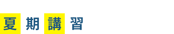国大セミナーの夏期講習ですべて解決！