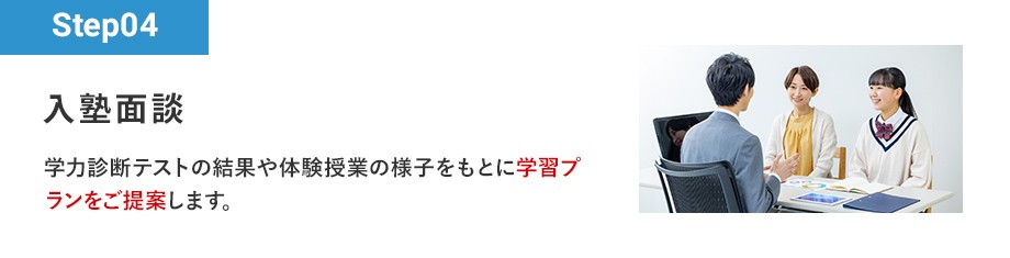 Step04 入塾面談