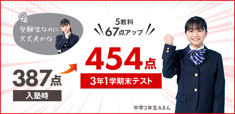 中学3年生Aさん
