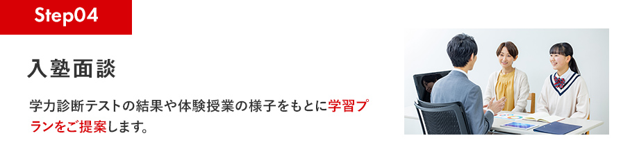Step04 入塾面談